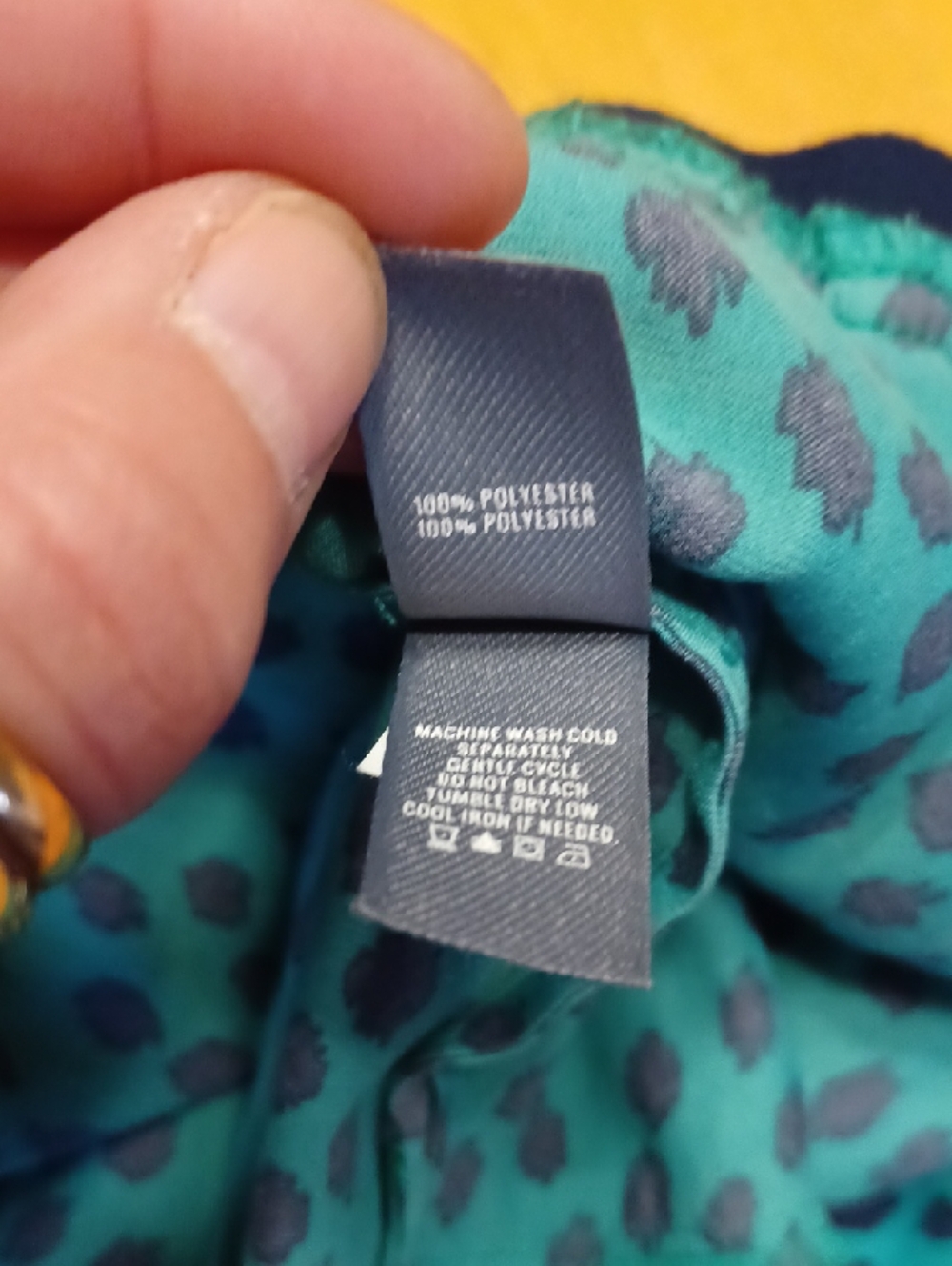 aerie Teal Printed Sleep Shorts with Navy Waistband Size Large - Picture 8 of 8